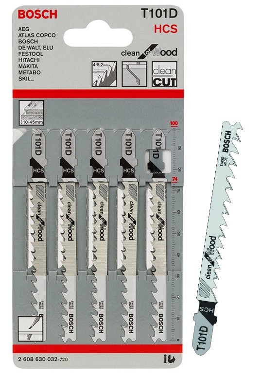 Bosch T101D JigSaw Blades (5pcs)