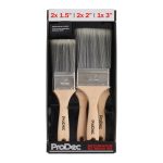 ProDec 5 Piece Decorator Paint Brush Set Trade Quality Synthetic