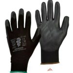 Warrior Black PU Grip Palm Builders Work Gloves