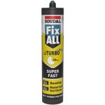 Soudal Fix All Turbo Silicone Sealant Strong waterproof Bond Super-Fast Adhesive