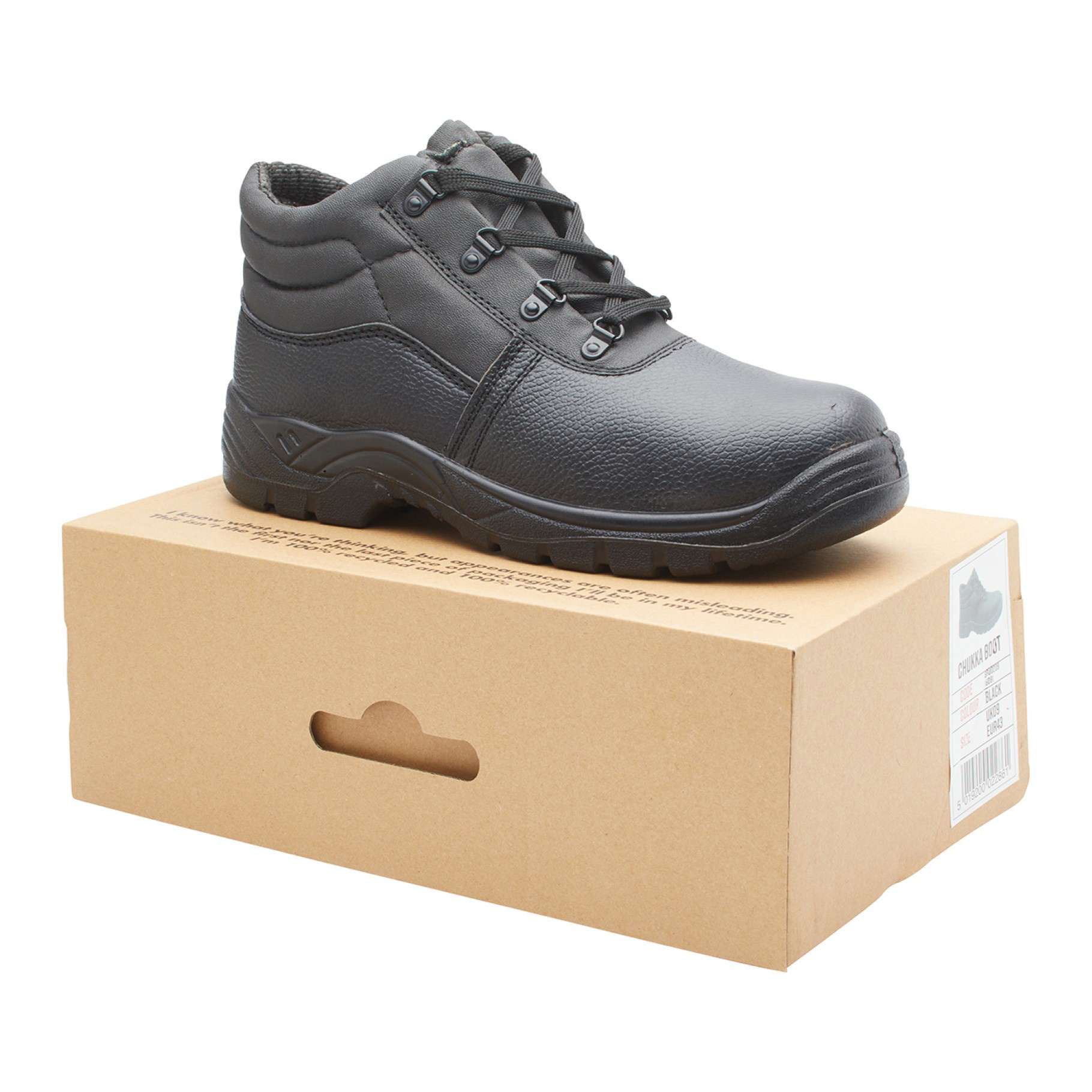 Chukka Safety Work Boots Leather Steel Toe Cap & Midsole - Image 9