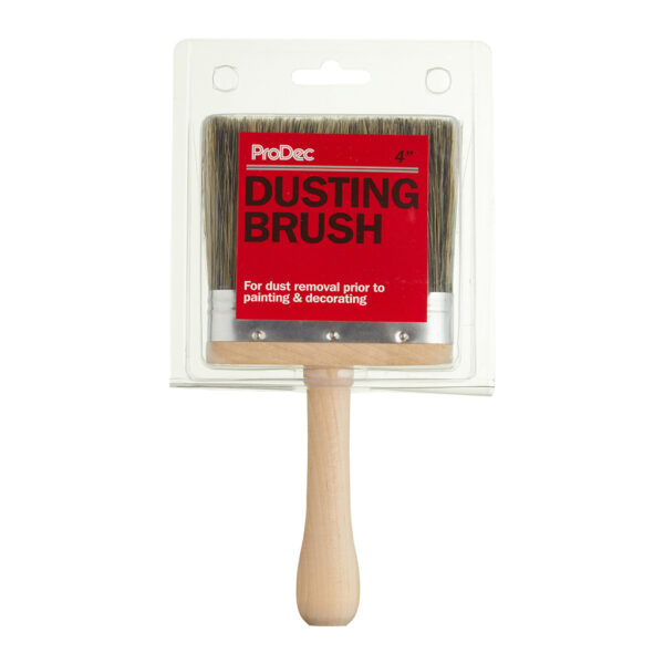 ProDec 4" Inch Dusting Brush Soft Grey Bristle Decorators Painters 100mm