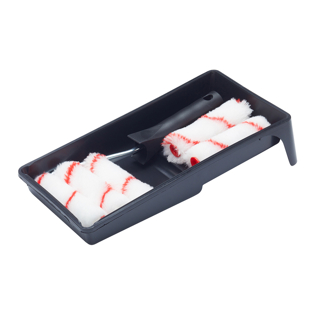 ProDec 4" Inch Emulsion Masonry Mini Roller Paint Set - Image 3