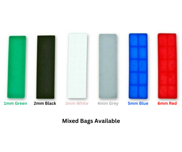 100mm x 28mm Flat Window Glazing Glass Packers Shims - Flooring / Floor Spacers - Various Sizes