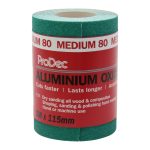 ProDec Ali Oxide 5 & 10 Metre Roll Aliminium Green Sandpaper Crack Resistant