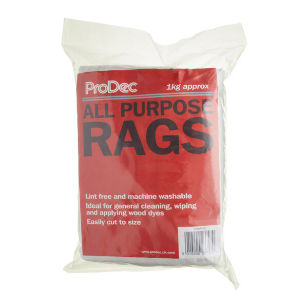 ProDec 1kg bag All Purpose Lint Free Rags Machine Washable