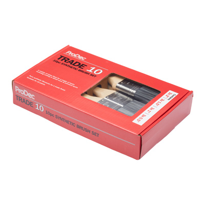 Prodec Trade 10 Synthetic Professional Paint and Varnish Paint Brush Set x 10 - Image 2