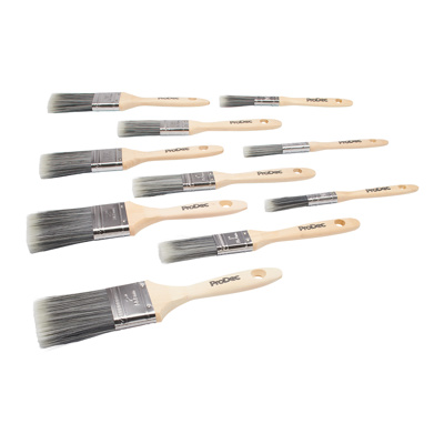 Prodec Trade 10 Synthetic Professional Paint and Varnish Paint Brush Set x 10 - Image 3