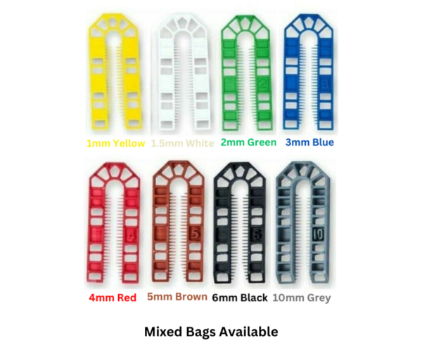 Plastic Packers Wedges U Shims 101 x 43