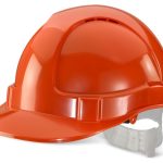 Orange  vented hard hat
