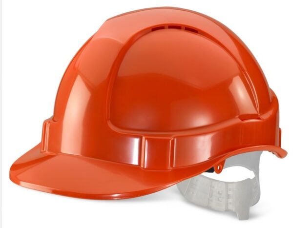 Orange  vented hard hat