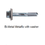 Bi-Metal Metalfix with washer  Bi-Metalic Stainless Steel self drilling screw