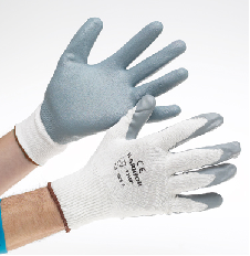Grey Nitrile Coated Glove