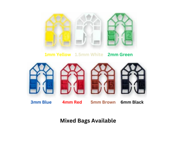 Plastic Packers Wedges U Shims 55mm x 43mm