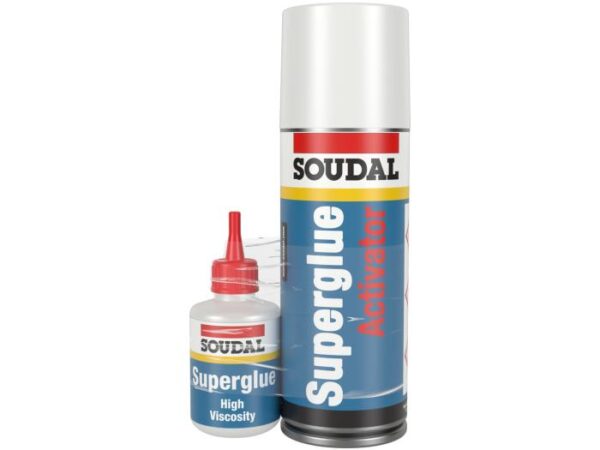 Soudal MITRE KIT 50g high viscosity cyano acrylate with 200ml activator